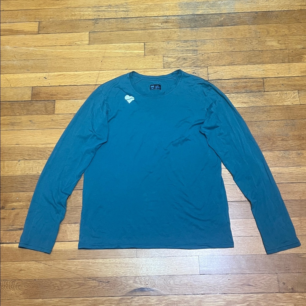 Janji Runterro Bio Long Sleeve Tee Shirt in Jasper Green, Women’s size Small - Picture 2 of 15